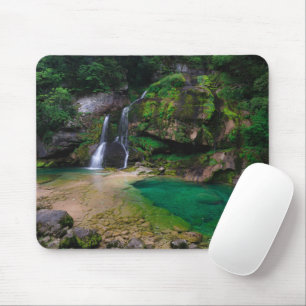 Tapis De Souris Superbe cascade Virje, Slovénie Poster