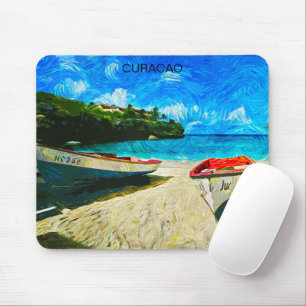 Tapis De Souris Superbe Curacao Paysage Des Îles Tropicales