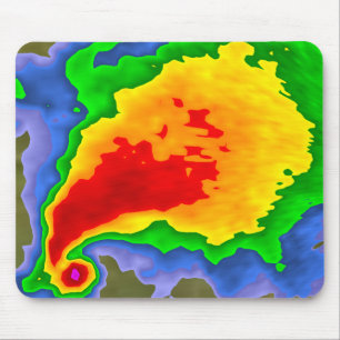 Tapis De Souris Supercell sur Radar Mousepad pour le météorologue