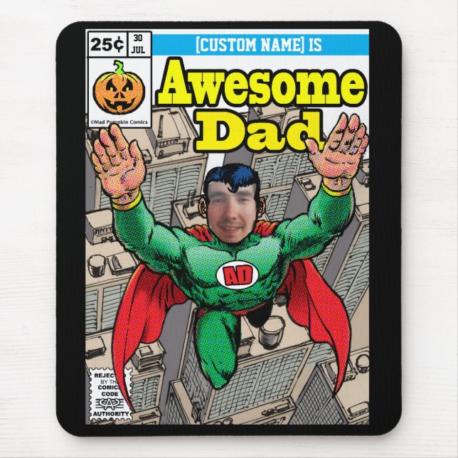 Tapis De Souris Superhéros personnalisable Mousepad (Devant)
