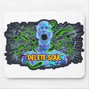 Tapis De Souris Supprimer l'âme – Horreur de pépin Cyberpunk