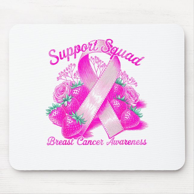Tapis De Souris Suprt Squad Breast Cancer Awareness Nk Ribbon Wome (Devant)