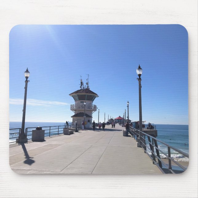 Tapis De Souris Sur la jetée, Huntington Beach, Californie (Devant)