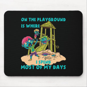 Tapis De Souris Sur L'Aire De Jeu Halloween Costume Zombie
