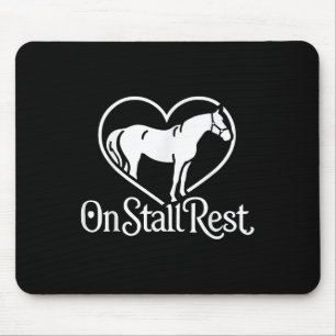 Tapis De Souris Sur Stall Repos, Cheval Equestre Coeur Stable,