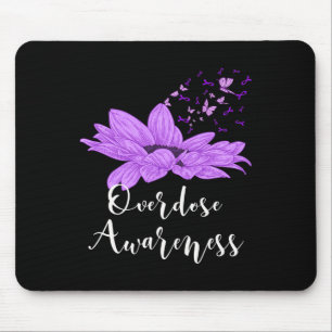 Tapis De Souris Surdose de tournesol violet de papillon