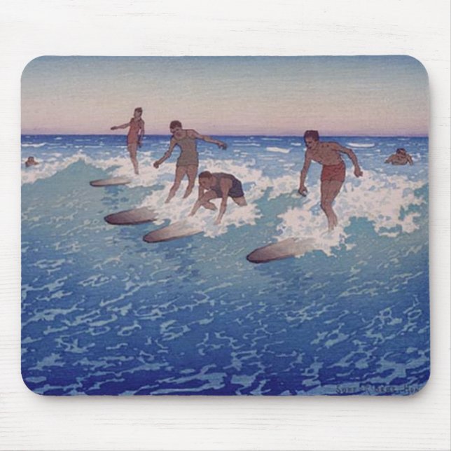 Tapis De Souris "Surf-Cavaliers, Honolulu" - Mousepad (Devant)