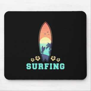 Tapis De Souris Surf Et Fleur
