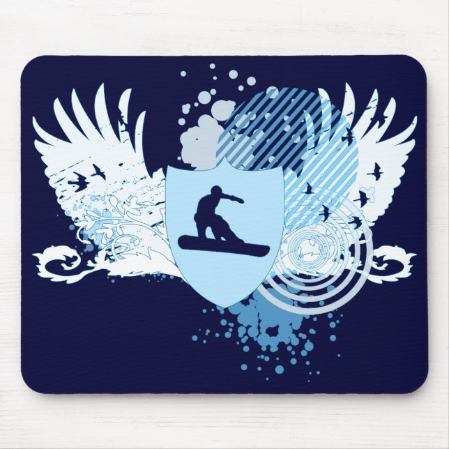 Tapis De Souris surf hi-fi. suivi en bleu. (Devant)