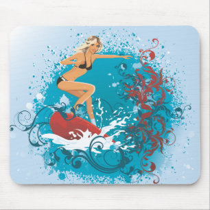 Tapis De Souris Surfer Girl 1 Mousepad