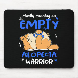 Tapis De Souris Surtout Courir Sur Un Guerrier Vide D'Alopécie