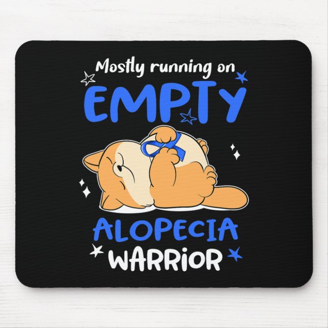 Tapis De Souris Surtout Courir Sur Un Guerrier Vide D'Alopécie (Devant)