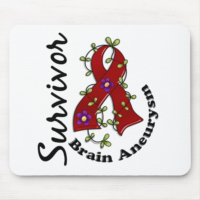 Tapis De Souris Survivant 15 d'anévrisme cérébral (Devant)