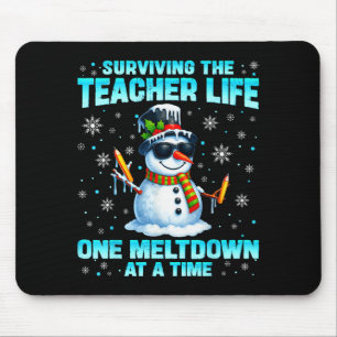 Tapis De Souris Surviving The Teacher Life Pjs Pyjama Noël X