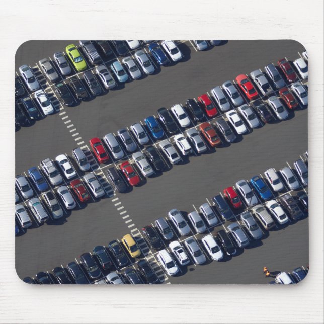Tapis De Souris Survol aérien du stationnement (Devant)