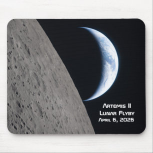 Tapis De Souris Survol lunaire Artemis II