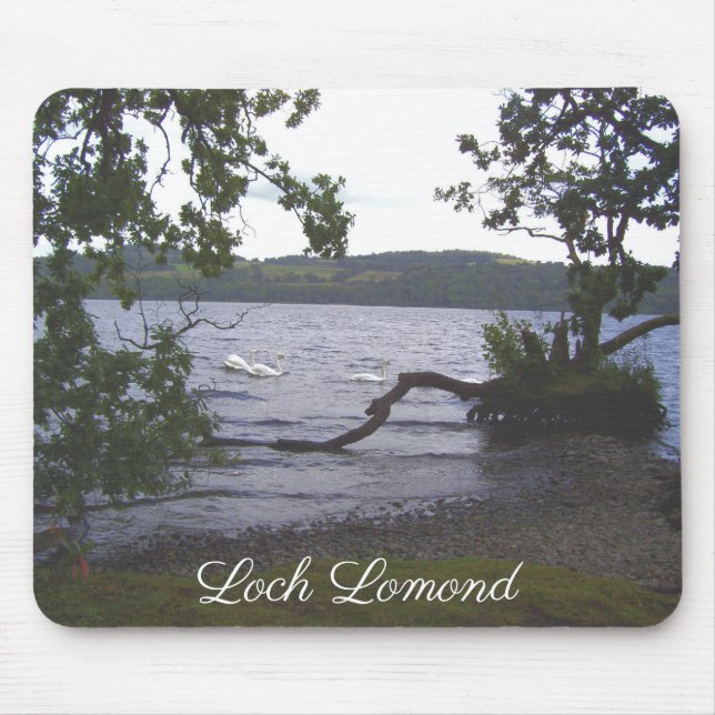 Tapis De Souris Swans sur Loch Lomond (Devant)