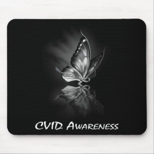 Tapis De Souris Sweatshirt de sensibilisation au CVID au ruban pap