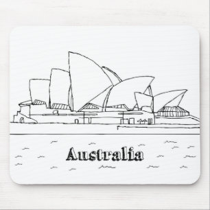 Tapis De Souris Sydney Australie Vacances Dessin Vacances Art Tra