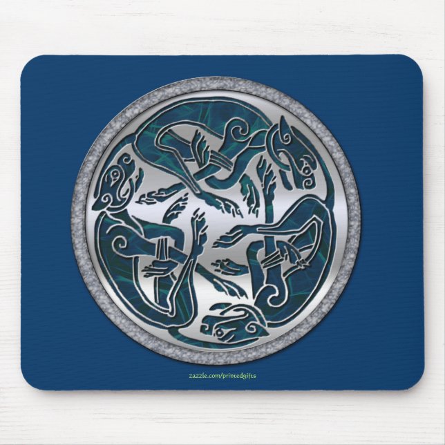 Tapis De Souris Symbole 3 Chien Celtique irlandais Mousepad (Devant)
