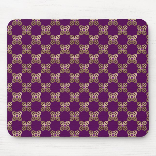 Tapis De Souris Symbole bouddhiste doré Vajra (Devant)