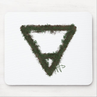 Tapis De Souris Symbole d'alchimie de l'élément rocheux de la Terr
