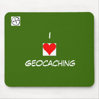 Tapis De Souris symbole de geo, coeur, I, Geocaching