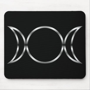 Tapis De Souris Symbole de la déesse triple de Falln Pagan