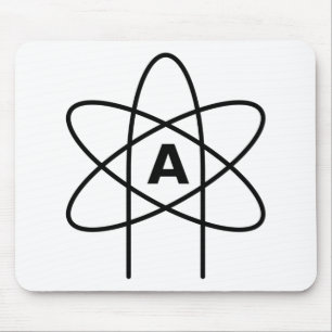 Tapis De Souris Symbole de l'athéisme (Emblème d'Atom)