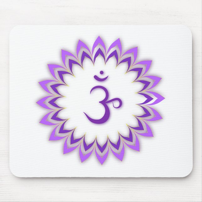 Tapis De Souris Symbole de l'OM/couronne Chakra (Devant)