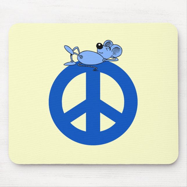 Tapis De Souris Symbole de paix de souris (Devant)