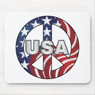 TAPIS DE SOURIS SYMBOLE DE PAIX USA
