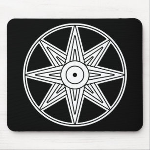 Tapis De Souris Symbole d'étoile d'Inanna