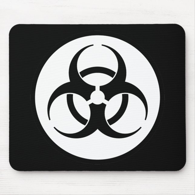 Tapis De Souris Symbole Mousepad de Biohazard (Devant)