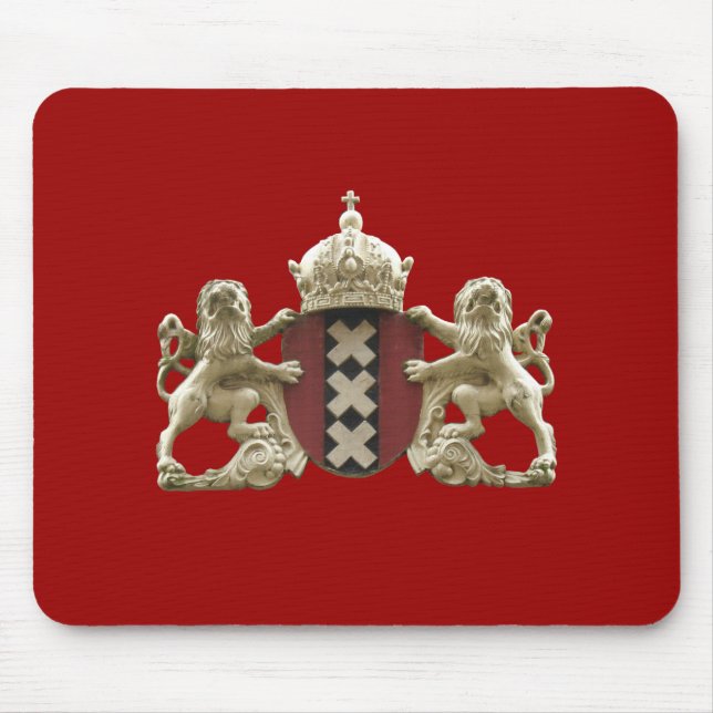 Tapis De Souris Symbole Mousepad de ville d'Amsterdam (Devant)