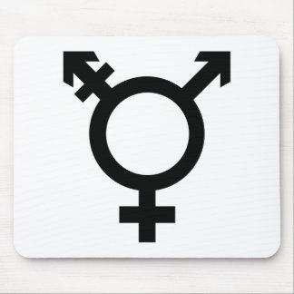 Tapis De Souris Symbole noir de transsexuel