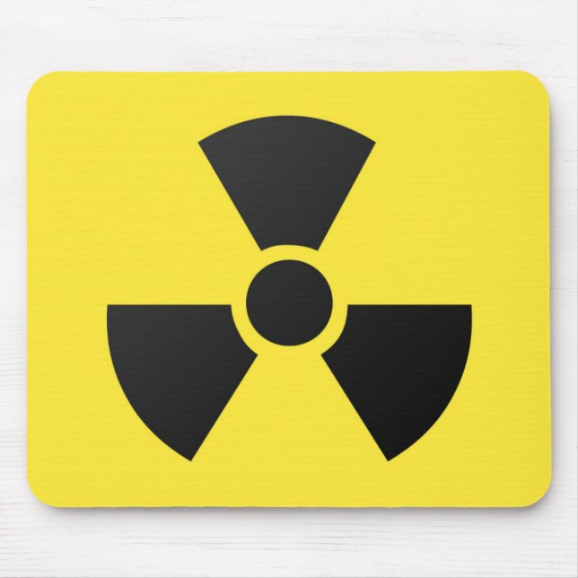 Tapis De Souris Symbole radioactif (Devant)