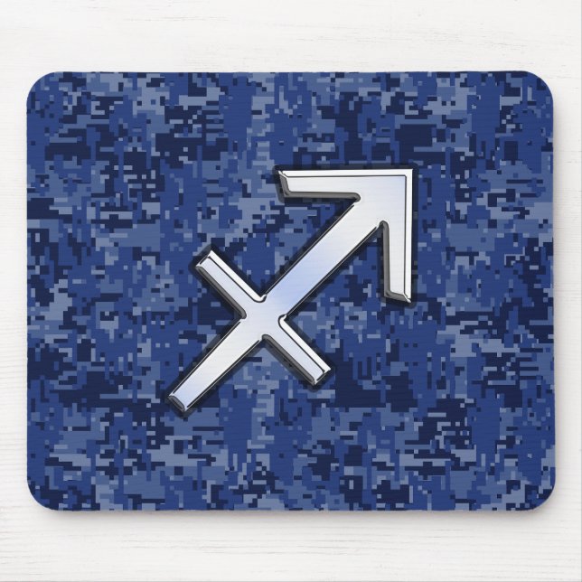 Tapis De Souris SYMBOLE Zodiaque Sagittaire Argent Camion numériqu (Devant)