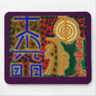 Tapis De Souris Symboles curatifs principaux de REIKI
