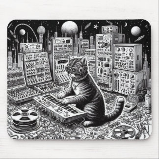 Tapis De Souris Symphonie analogique de chats Mousepad