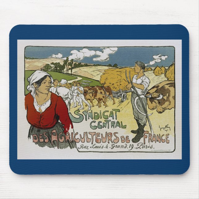 Tapis De Souris Syndicat Central Des Agriculture De France (Devant)