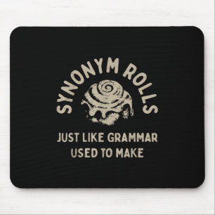 Tapis De Souris Synonym Rolls Plaisanter Cinnamon Rolls Grammar Pu