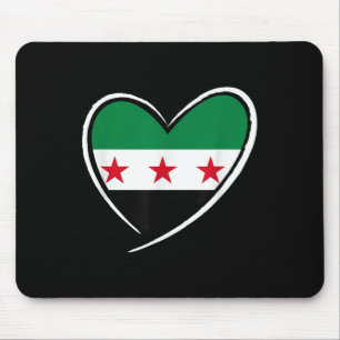 Tapis De Souris Syrie Drapeau Coeur Syrien Hommes Femmes Garçons F