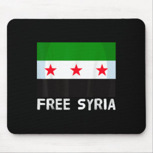 Tapis De Souris Syrie Libre Fière Syrienne Vintage Drapeau Carnet 