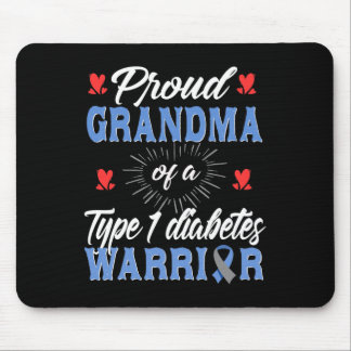 Tapis De Souris T1D Fière Grand-mère Sensibilisation au diabète Ty
