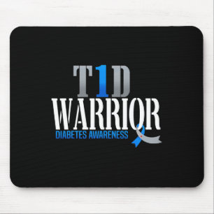 Tapis De Souris T1D Guerrier Sensibilisation au diabète Type 1 Gue