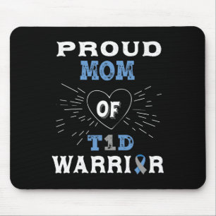 Tapis De Souris T1D Proud Maman Diabète Aware Type 1 Insuline Pa