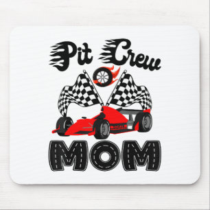 Tapis De Souris T Crew Maman Voiture de Course Anniversaire Garçon
