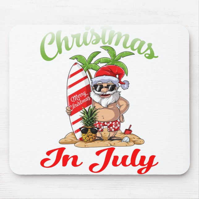 Tapis De Souris T-shirt de Christmas (Devant)