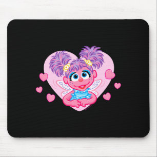 Tapis De Souris T-shirt graphique Abby Cadabby Saint-Valentin cœur
